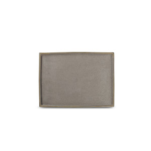 Structo braun Servierplatte 28,5x20cm